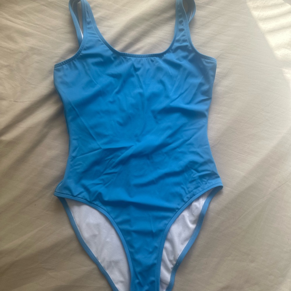 Blue One-Piece Swimsuit